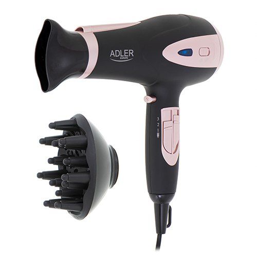 Adler Hair Dryer AD 2248b ION 2200 W, Number of temperature settings 3, Ionic function, Diffuser noz